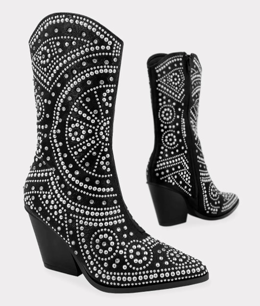 Botines Negros para Mujer