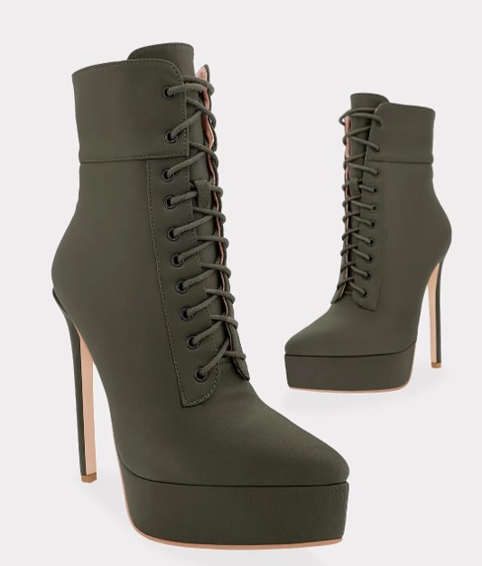 Botines con Tacón de Aguja